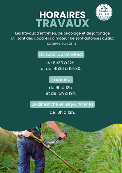 Horaires travaux